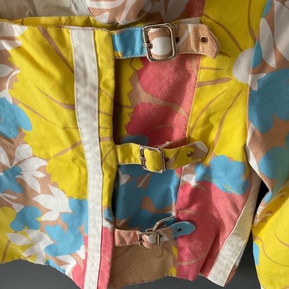 Tracy Feith x Target Floral Spring Colors Yellow Pink Blue Women’s Small - Picture 3 of 7